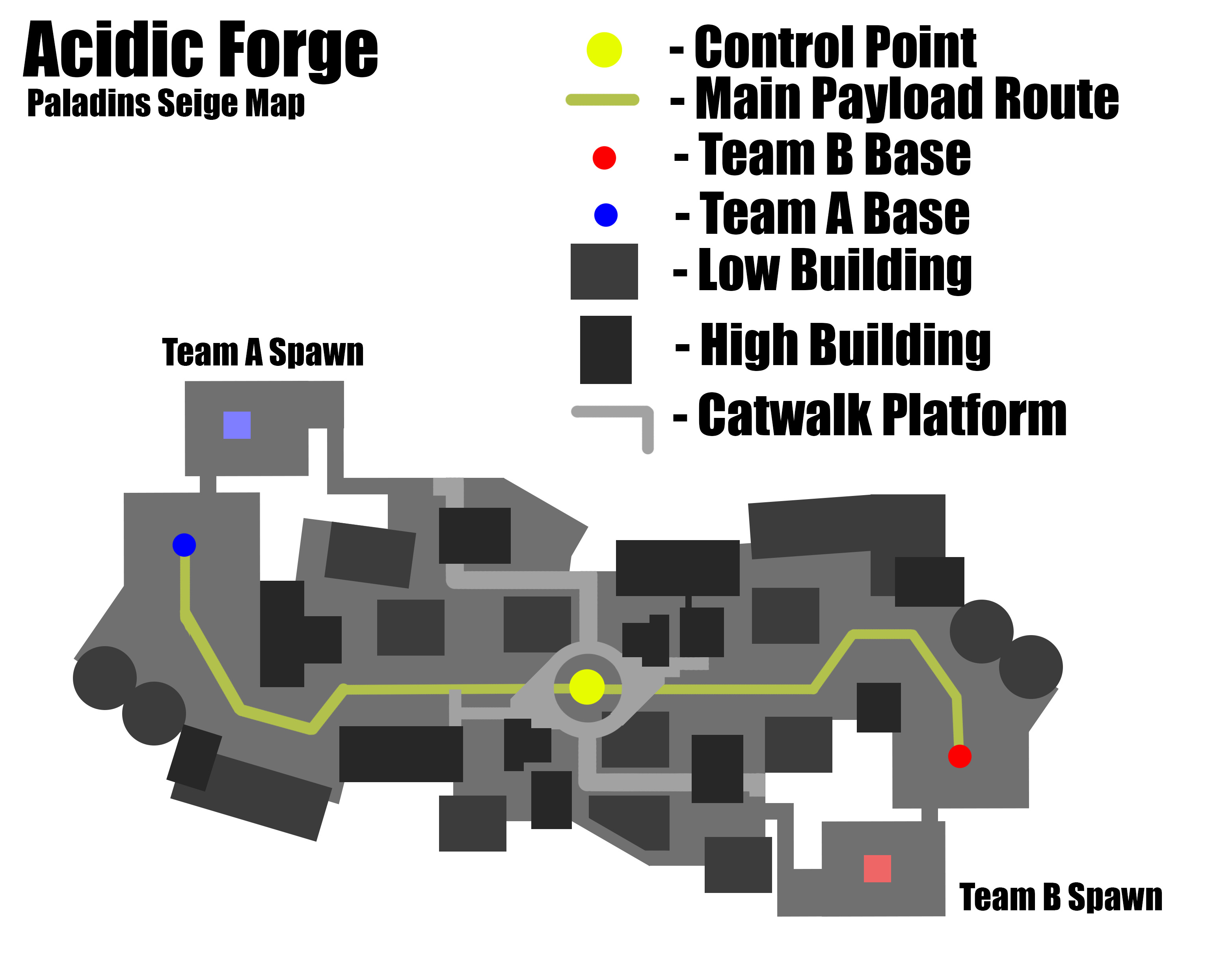 Initial design of the Acidic Forge Map